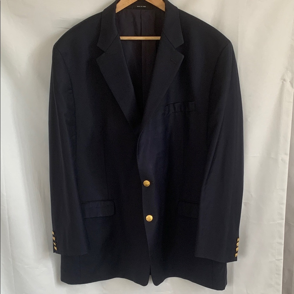 Lauren Ralph Lauren Midnight Blue Blazer with Gold Buttons 50L.